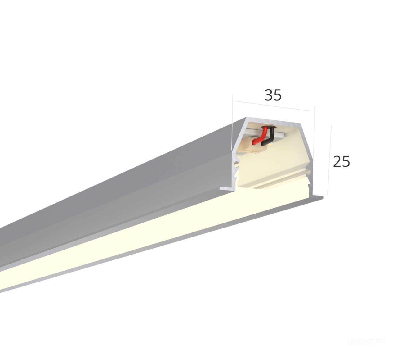 Линейный светильник HOKASU 35/25 IN (Anod/500mm/LT70 — 4K/11W)