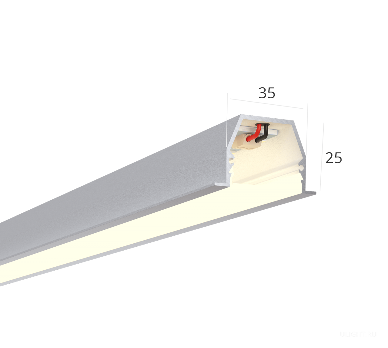 Линейный светильник HOKASU 35/25 IN (RAL9003/500mm/LT70 — 4K/11W)
