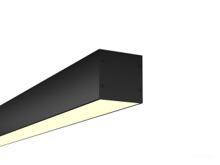 Линейный светильник HOKASU 50/50 U&D ПРОМ NoPS (RAL9005/500mm/LT70 — 3K/19W) — БЕЗ БП