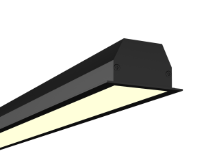 Линейный светильник LINE3225П БЕЗ БП (RAL9005/750mm/LT70 — 3K/23W)
