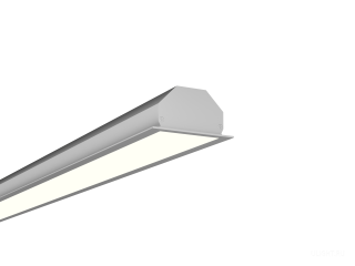 Линейный светильник LINE4932П БЕЗ БП (Anod/750mm/LT70 — 4K/23W)