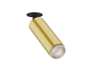 Встраиваемый светильник HOKASU Tube IN Zoom (GOLD/D55/120mm — 4K/10W/12-50deg)