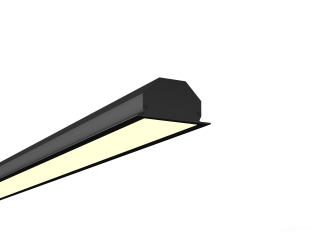 Линейный светильник LINE4932П БЕЗ БП (RAL9005/1250mm/LT70 — 3K/39W)