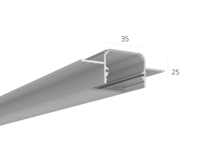 Алюминиевый LED профиль LINE 3525 FANTOM LT70 (с экраном) — 2000мм