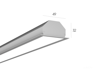 Серия промышленных светильников со встроенным источником питания и повышенной яркостью. Мощность до (35 Вт/м).