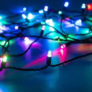 Светодиодная гирлянда ARD-STRING-CLASSIC-6000-BLACK-40LED-LIVE RGB-SPI (12V, 26W) (Ardecoled, IP65, 1 год)