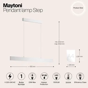 Подвесной светильник Maytoni P010PL-L23W
