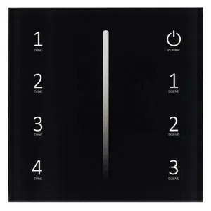 Панель SMART-P34-DIM-IN Black (230V, 0-10V, Sens, 2.4G) (Arlight, IP20 Пластик, 5 лет)