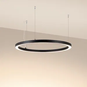 Светильник SP-CIRCLE-HANG-O3535-D900-50W Warm3000 (RAL9005, 120 deg, 230V) IP40 LED (Arlight, Алюминий)