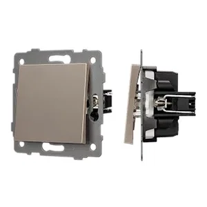 Механизм выключателя одноклавишный непроходной SWT-MK01-PL-GD-V (250V, 10A) (Arlight, -)