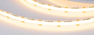 Лента COB-X576-10mm 24V Warm2400 (15 W/m, IP20, 5m) (Arlight, высок.эфф.150 лм/Вт)