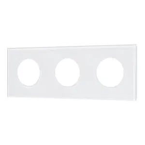 Рамка стеклянная FRM-GLARE-GC-3-WH (Arlight, -)