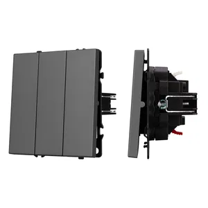 ARL NOBE Выключатель 3 кл софт-тач серый базальт SWT-MK03-SFPL-GR (250V, 10A) (Arlight, -)
