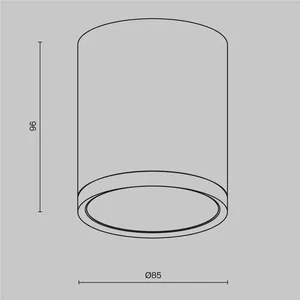 Потолочный светильник Technical C086CM-GX53-MRD-BG
