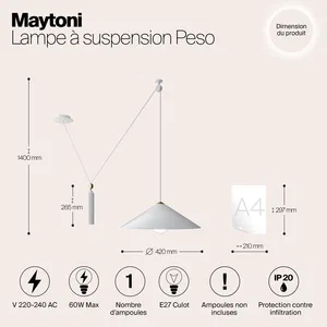 Подвесной светильник Maytoni P080PL-01W