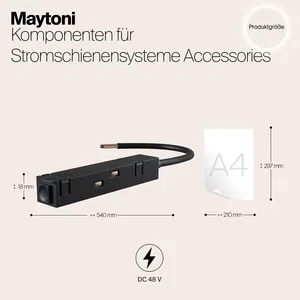 Комплектующие для систем освещения с токоведущими элементами Technical TRA004B-22B