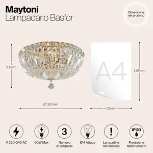 Потолочный светильник Maytoni DIA100-CL-03-G