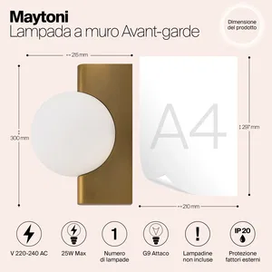 Настенный светильник (бра) Maytoni MOD324WL-01BS