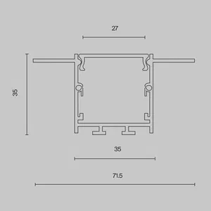 Профиль Led Strip ALM-7135-S-2M