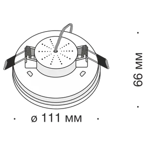 Встраиваемый светильник Technical DL296-6-6W-W