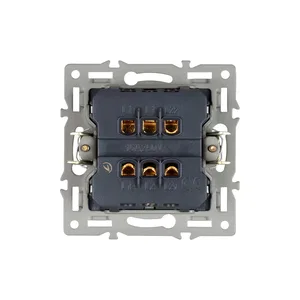 Механизм выключателя одноклавишный перекрёстный SWT-MKX1-PL-GR (250V, 16A) (Arlight, -)