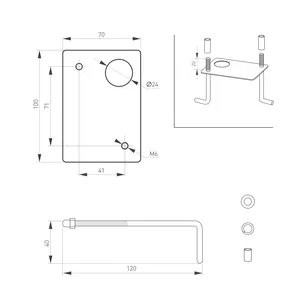 Светильник LGD-MARK-BOLL-H250-7W Warm3000 (GR, 60 deg, 230V) (Arlight, IP54 Металл, 3 года)
