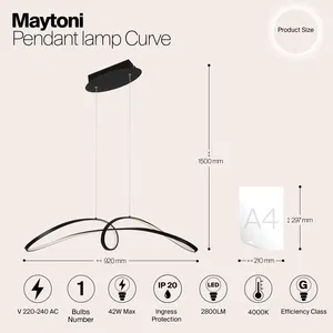Подвесной светильник Maytoni MOD156PL-L52B4K