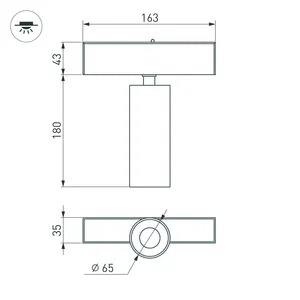 Светильник MAG-SPOT-45-R85-12W Warm3000 (WH, 36 deg, 24V) (Arlight, IP20 Металл, 5 лет)