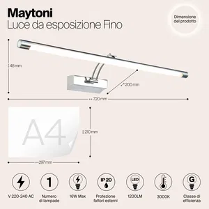 Подсветка Maytoni MIR003WL-L16CH