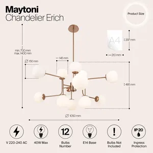 Подвесной светильник Maytoni MOD221-PL-12-G