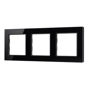 Рамка стеклянная FRM-GLARE-GS-3-BK (Arlight, -)