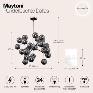 Подвесной светильник Maytoni MOD545PL-24G