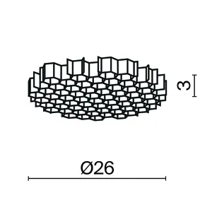 Комплектующие для светильника Technical HoneyComb-D26