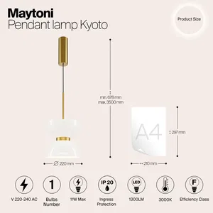 Подвесной светильник Maytoni MOD178PL-L11G3K