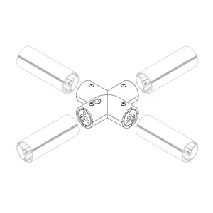 Соединитель профиля ROUND-D36-360-X90 (Arlight, Алюминий)