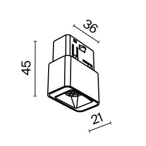 Трековый светильник Technical TR100-2 (23мм EXILITY)