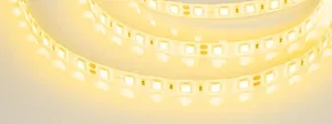 Лента RTW 2-5000SE 24V Yellow 2x (5060, 300 LED, LUX) (Arlight, 14.4 Вт/м, IP65)