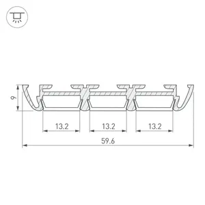 Профиль PHS-3X-2000 ANOD (Arlight, Алюминий)