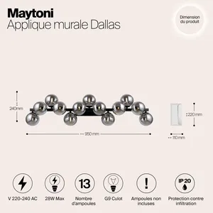 Настенный светильник (бра) Maytoni MOD547WL-13B