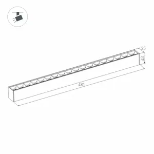 Светильник MAG-LASER-45-L480-18W Day4000 (BK, 15 deg, 24V, DALI) (Arlight, IP20 Металл, 5 лет)