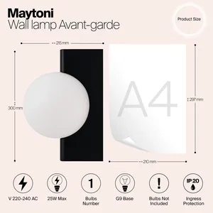 Настенный светильник (бра) Maytoni MOD324WL-01B