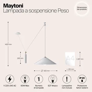 Подвесной светильник Maytoni P080PL-01W