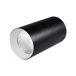 Светильник накладной SP-POLO-R85-1-15W Warm White 40deg (Black, White Ring) (Arlight, IP20 Металл, 3 года)