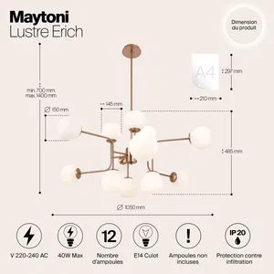 Подвесной светильник Maytoni MOD221-PL-12-G
