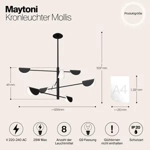Подвесной светильник Maytoni MOD126PL-08B