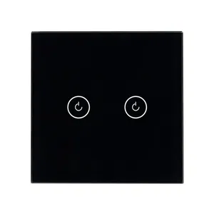Выключатель сенсорный SWT-OMALI-S02-ZB-BK (250V, 10A, Zigbee) (Arlight, Стекло)