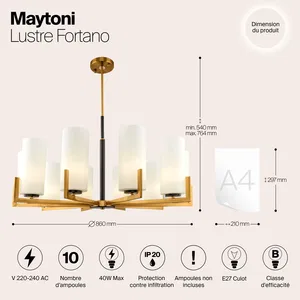 Подвесной светильник Maytoni MOD089PL-10BS