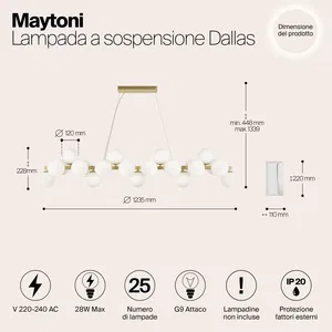 Подвесной светильник Maytoni MOD547PL-25BS