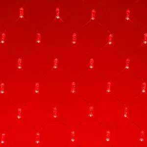 Светодиодная гирлянда ARD-NETLIGHT-CLASSIC-2000x1500-CLEAR-288LED Red (230V, 18W) (Ardecoled, IP65)