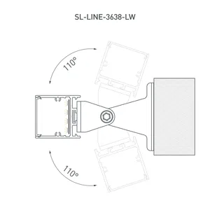 Профиль SL-LINE-3638-LW-2000 ANOD OLIVE GREY (Arlight, Алюминий)